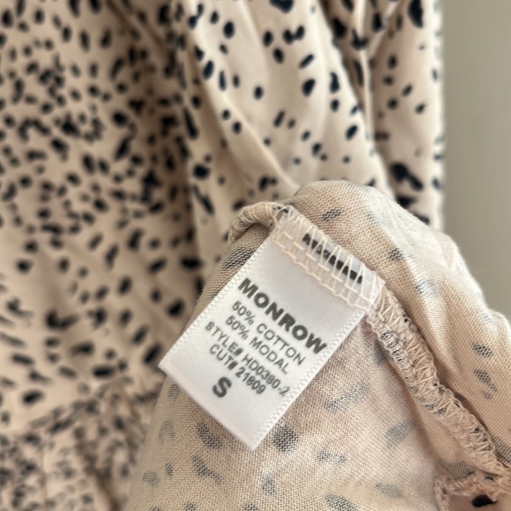 Monrow | Mini Cheetah Ruffle Dress - Picture 6 of 6